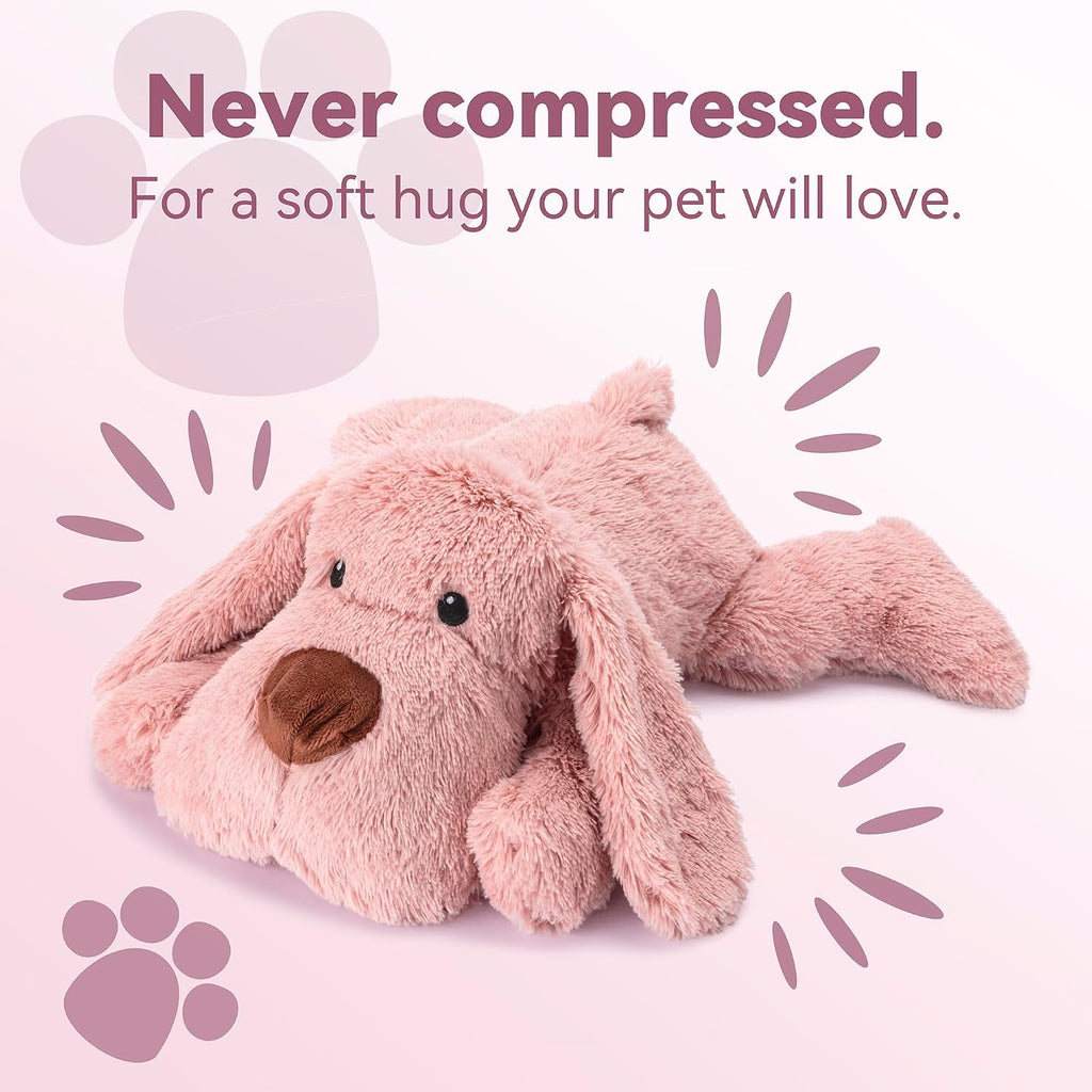 Moropaky Heartbeat Puppy Toy Dog Heartbeat Toy for Anxiety Relief and Calming Aid, Heartbeat Stuffed Animal for Comfort 