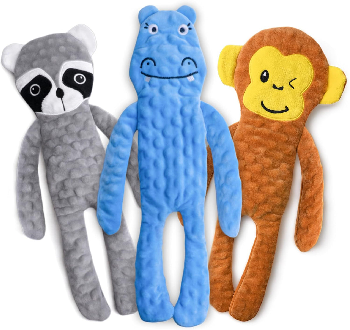 Dog Squeaky Toy No Stuffing 6 Pack, Dog Toys Crinkle for Puppy