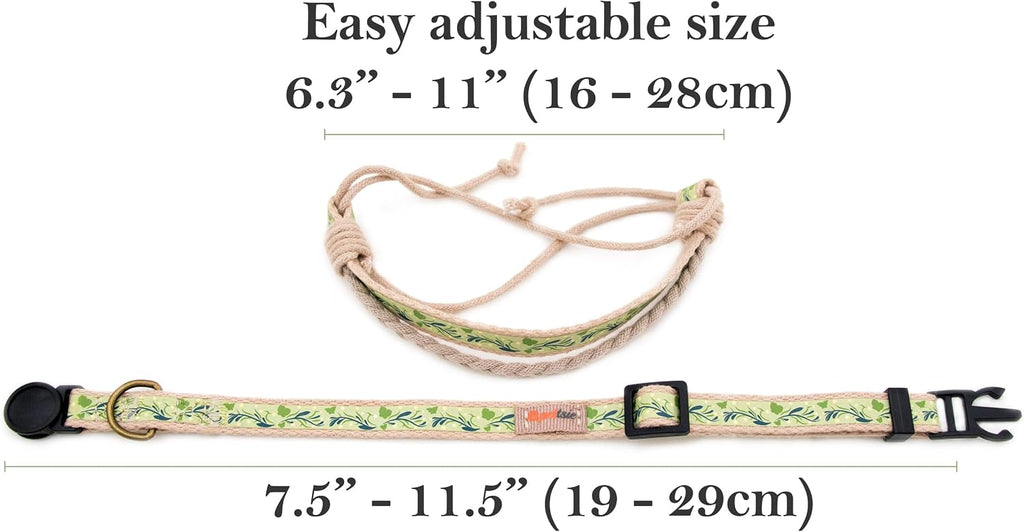 Breakaway Cat Collar & Matching Friendship Bracelet, Green