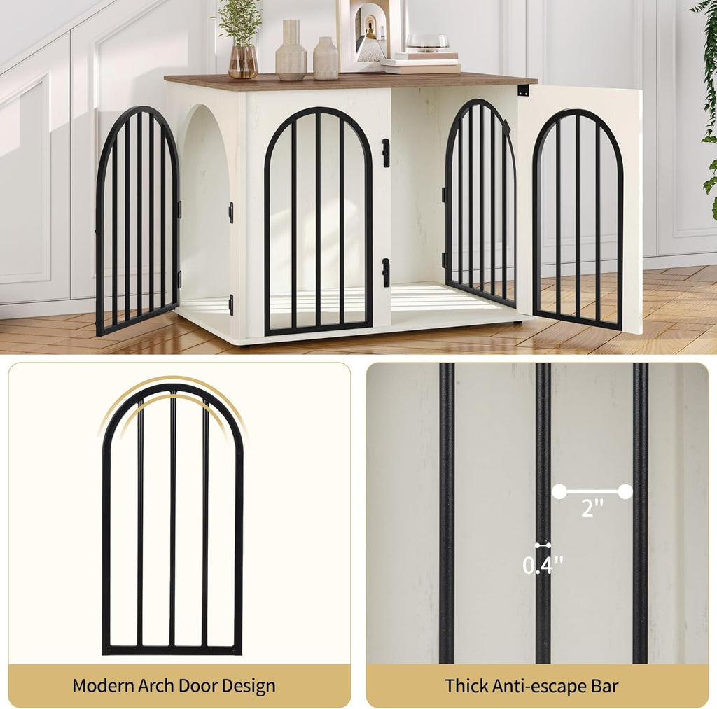 Hzuaneri 31.5 in Dog Crate Furniture,Dog Kennel Indoor for Small/Medium Dog