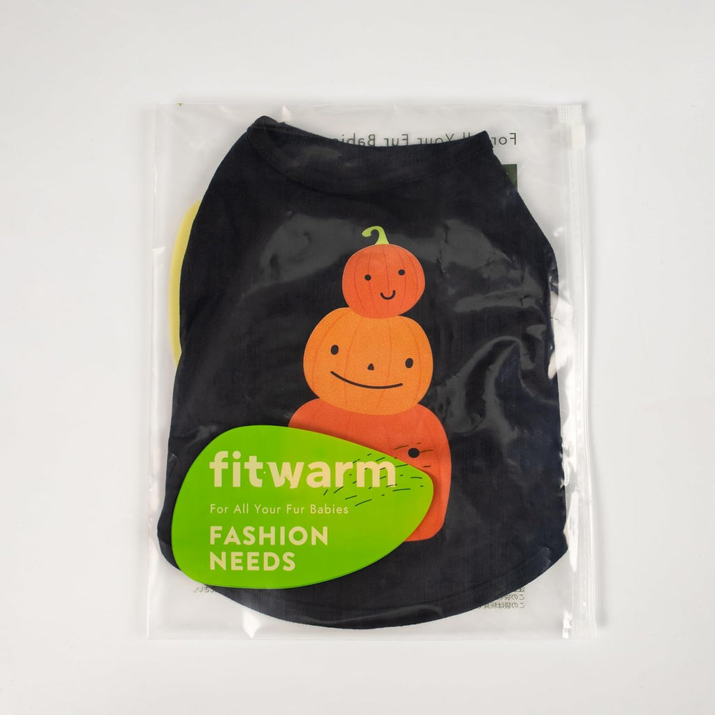 Fitwarm Thanksgiving Triple Pumpkins Dog Shirt, Fall Dog Clothes for Small Dogs Boy Girl, Funny Doggy Tshirt, Pet Outfit