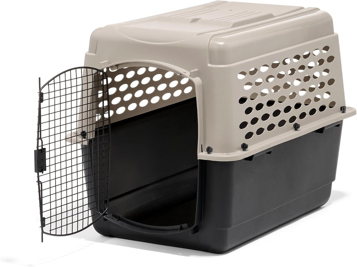 Petmate Vari Dog Kennel, Carrier for Large Dogs, 36in, Taupe and Black
