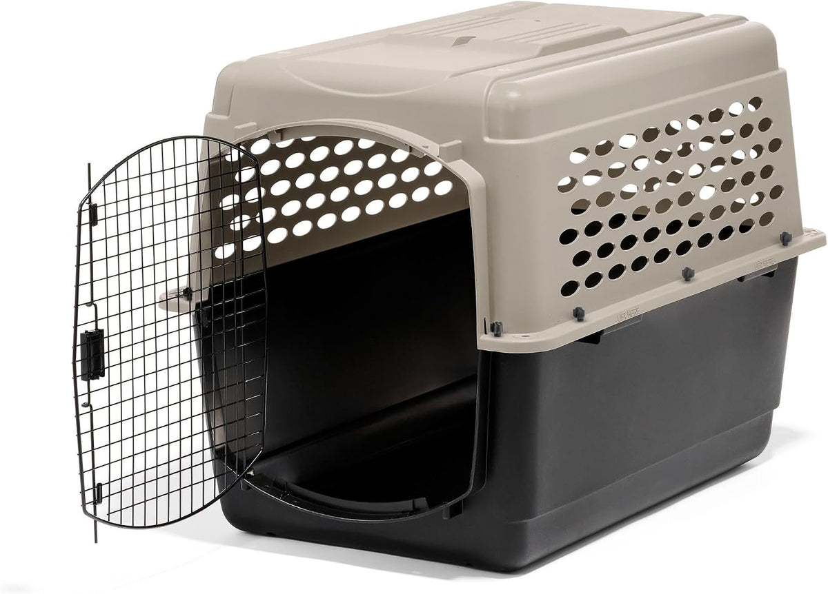 Petmate Vari Dog Kennel, Carrier for Large Dogs, 36in, Taupe and Black