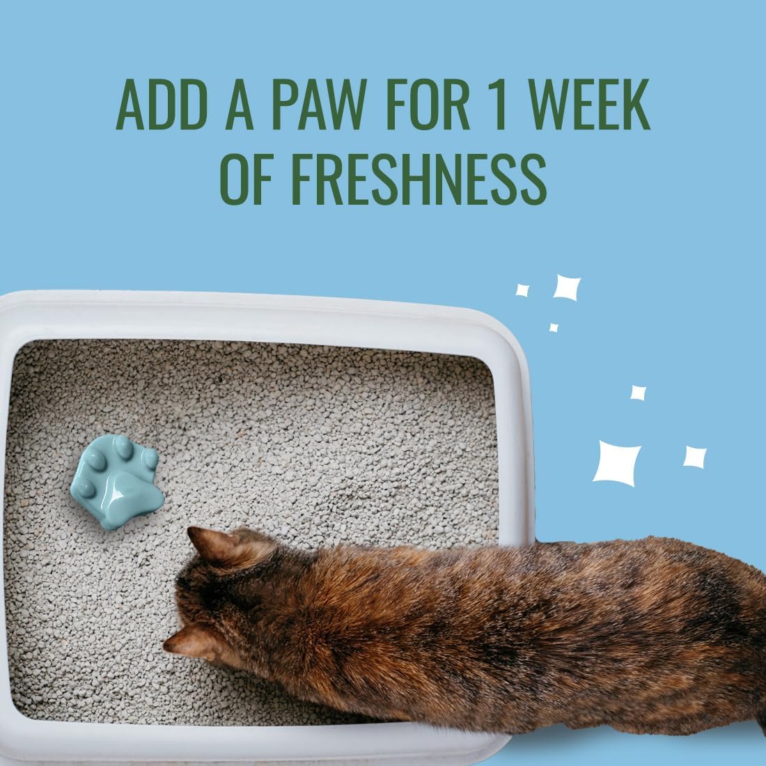 Citrus Magic Pet Odor Eliminator Litter Paws, Fresh Linen, 6 Paws
