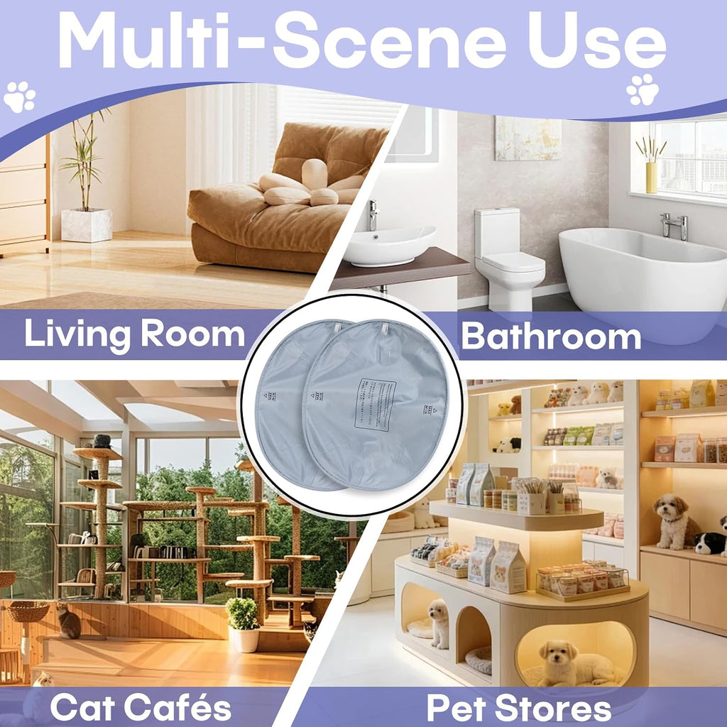 2 Pcs Cat Litter Pad Compatible with PARUUNTYS Self-Cleaning Litter Box