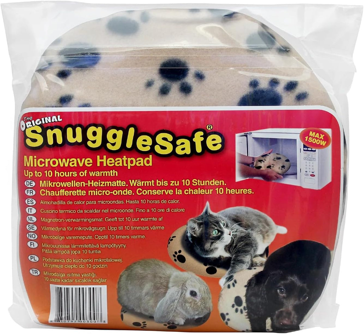 SnuggleSafe Microwave Heating Pad for Puppy, Dog, Cat, Kitten & Guinea Pig