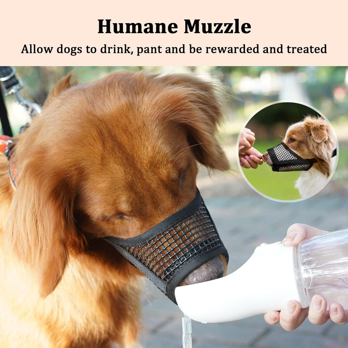 Dog Muzzle, Soft Mesh Muzzles for Small Dogs Biting | Black, XXS