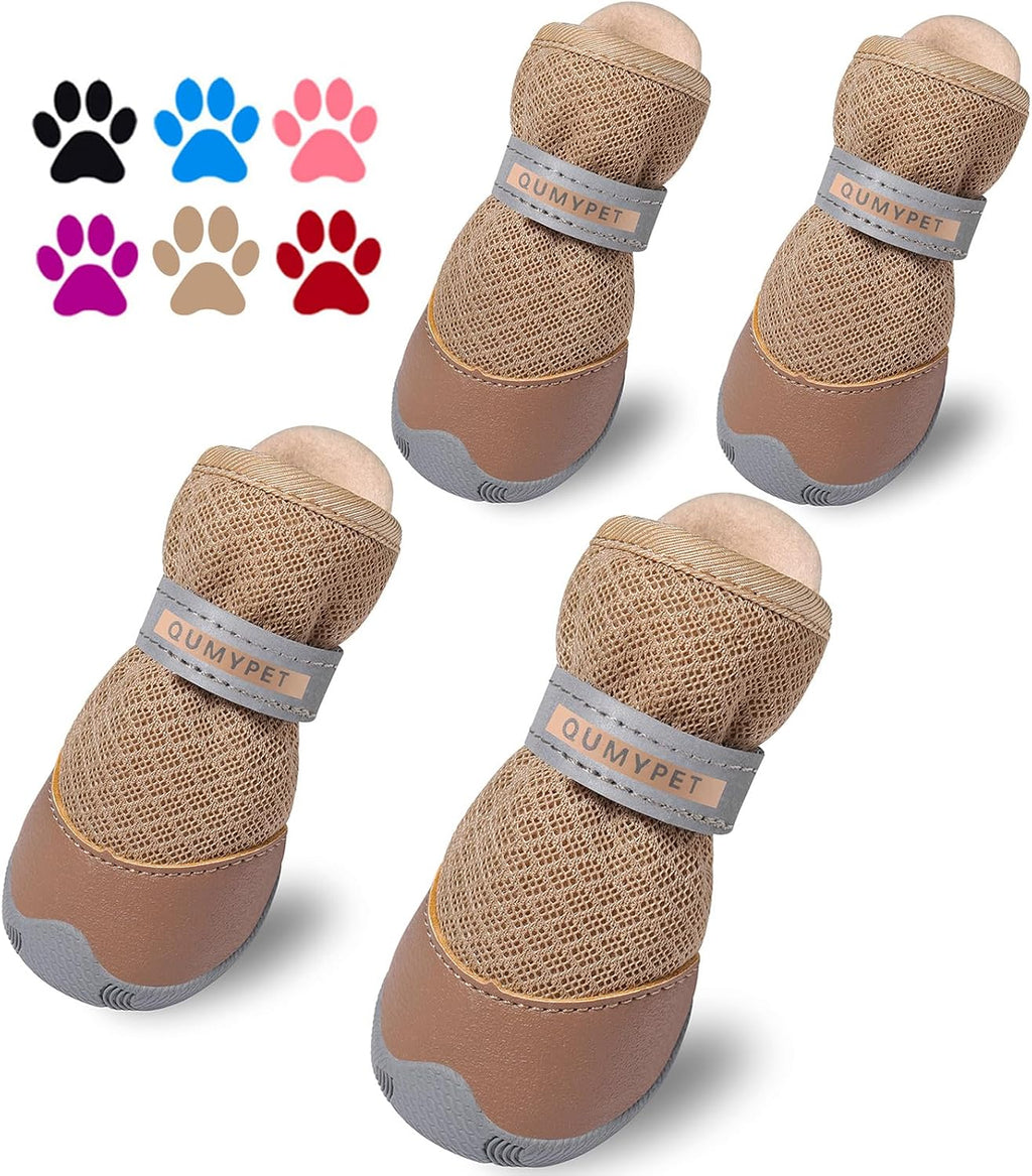 QUMY Dog Shoes for Small Dogs Hot Pavement Puppy Dog Boots & Paw Protectors