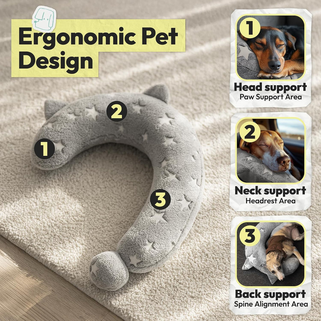 Dog Calming Pillow, Glow in The Dark Dog Put Head on, Soft Question Mark Pillows for Dogs, Kids, Adults, Washable Dog Be
