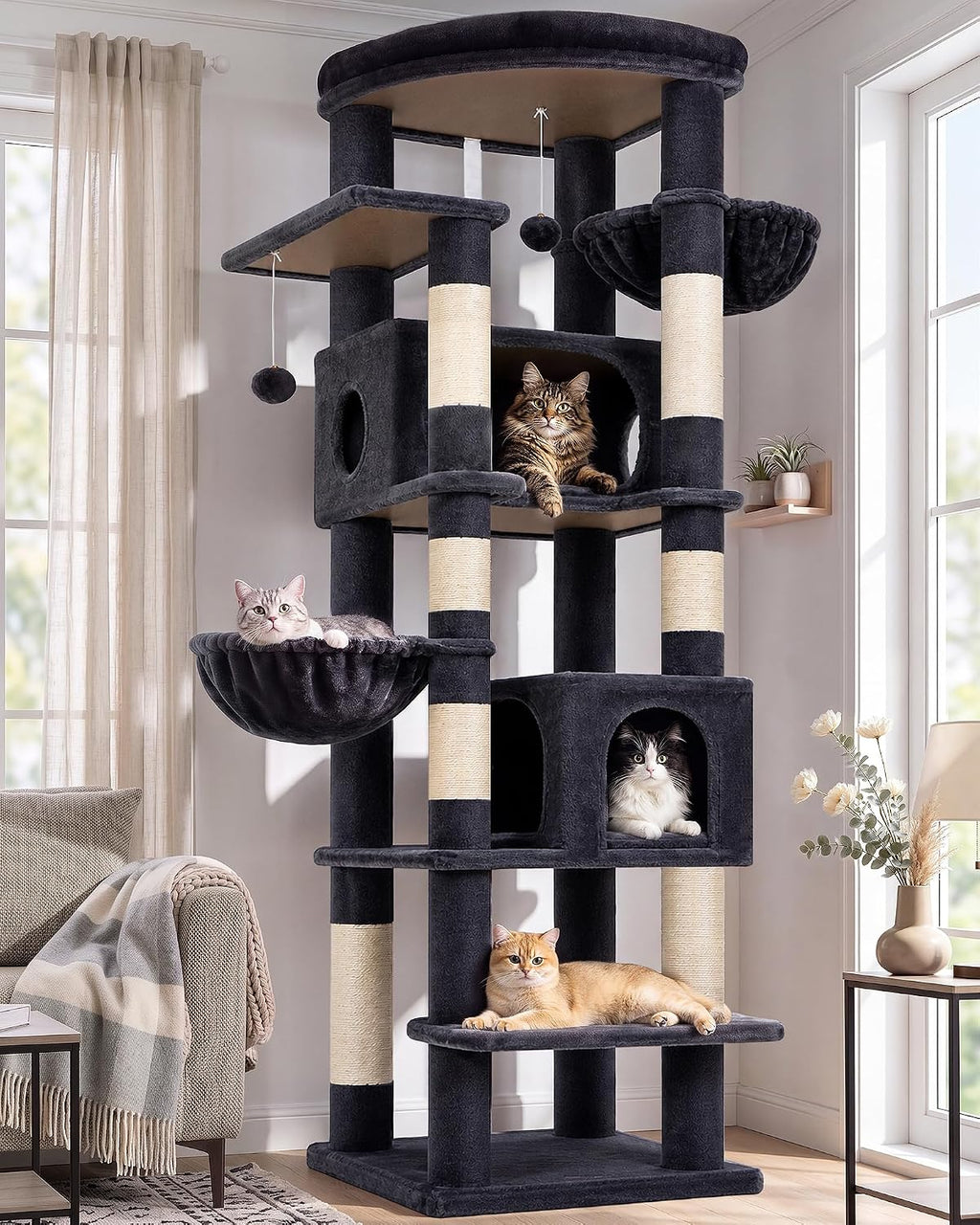 Globlazer Heavy Duty Cat Tree Tower for Indoor Cats Large Adult
