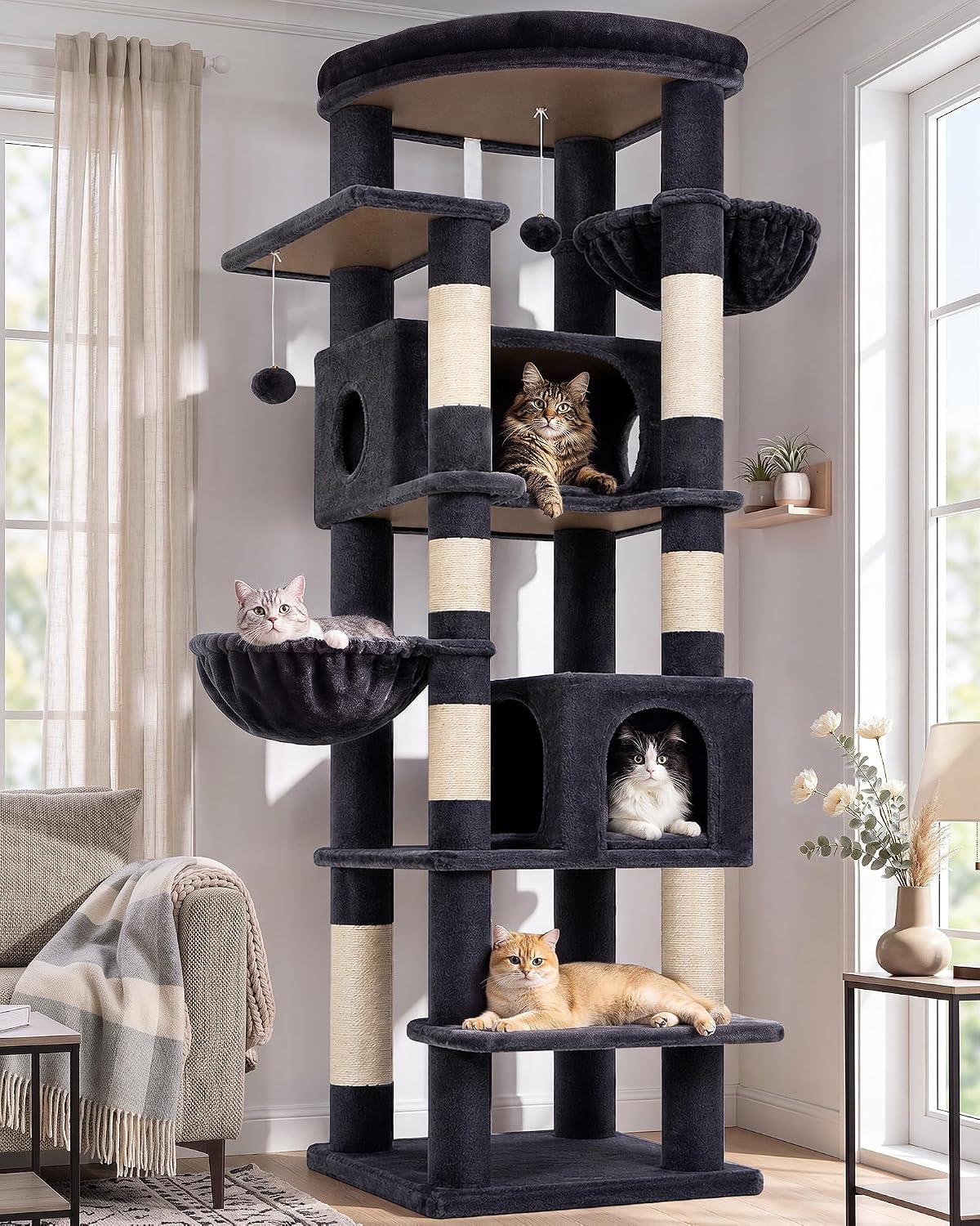 Globlazer Heavy Duty Cat Tree Tower for Indoor Cats Large Adult