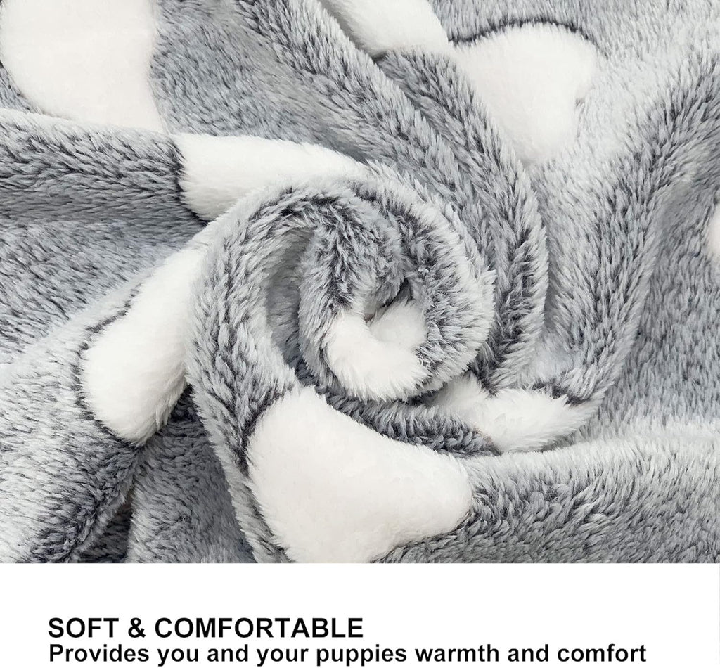 1 Pack 3 Puppy Blanket, Fleece Pet Small Dog Blanket for Puppy Cat, 23"x15"