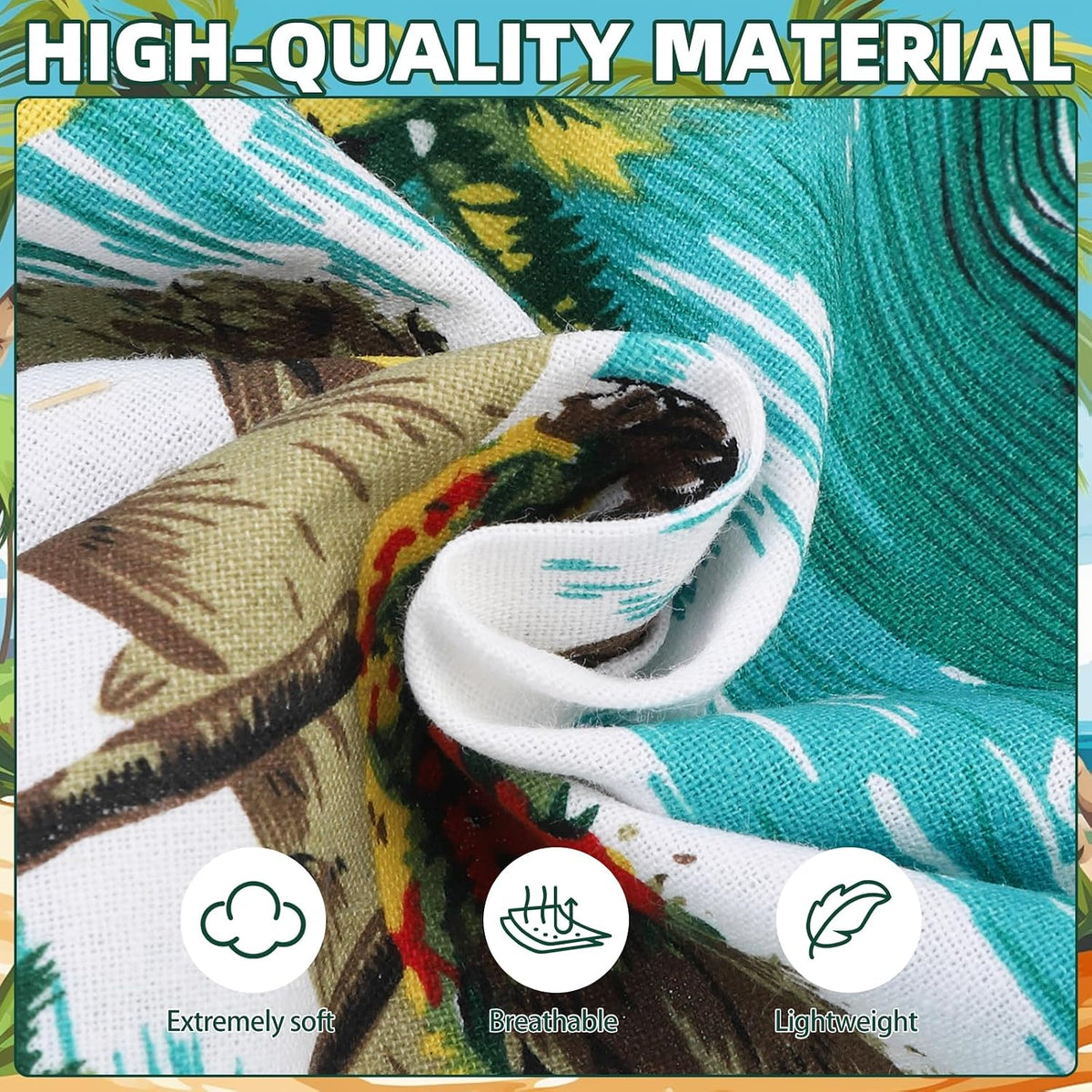 Dog Hawaiian Shirt, Dog Summer Clothes with Leash D-Ring for Medium Large Dogs, Floral Cool Beach Puppy Shirts with Sun 