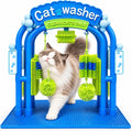 Cat Self Grooming Bath Station, Interactive Cat Wash Toy