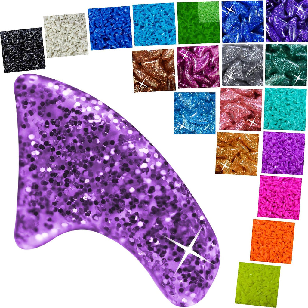 zetpo Cat Nail Caps | Cat Claw Covers | with Adhesives and Applicators (M, 5X Solid Random Colors | 100 pcs)