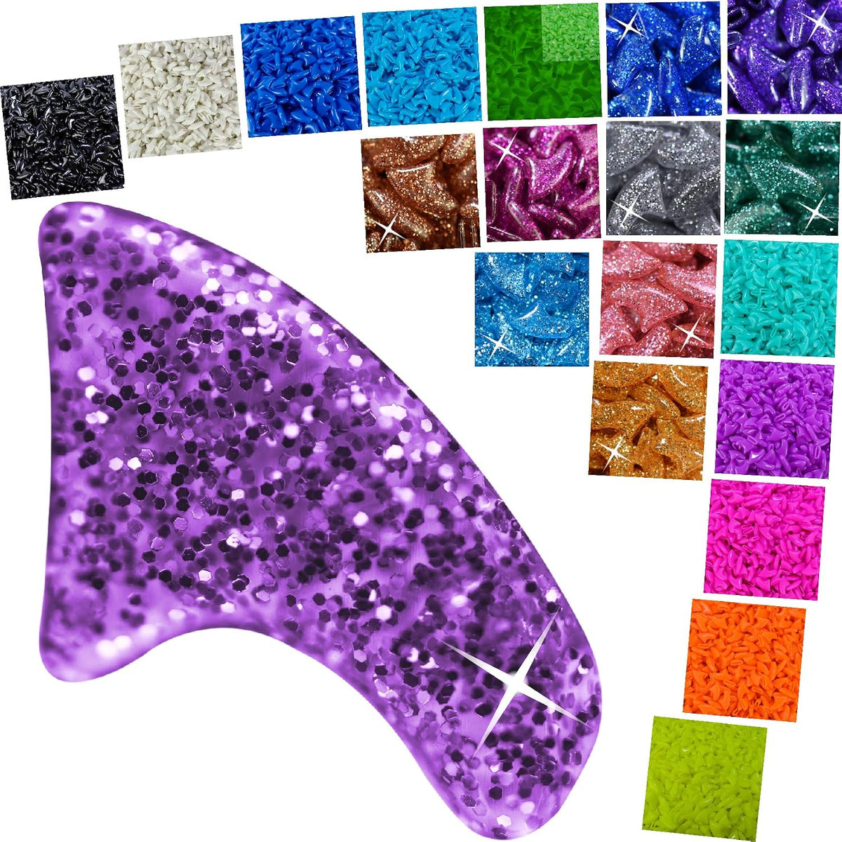 zetpo Cat Nail Caps | Cat Claw Covers | with Adhesives and Applicators (M, 5X Solid Random Colors | 100 pcs)