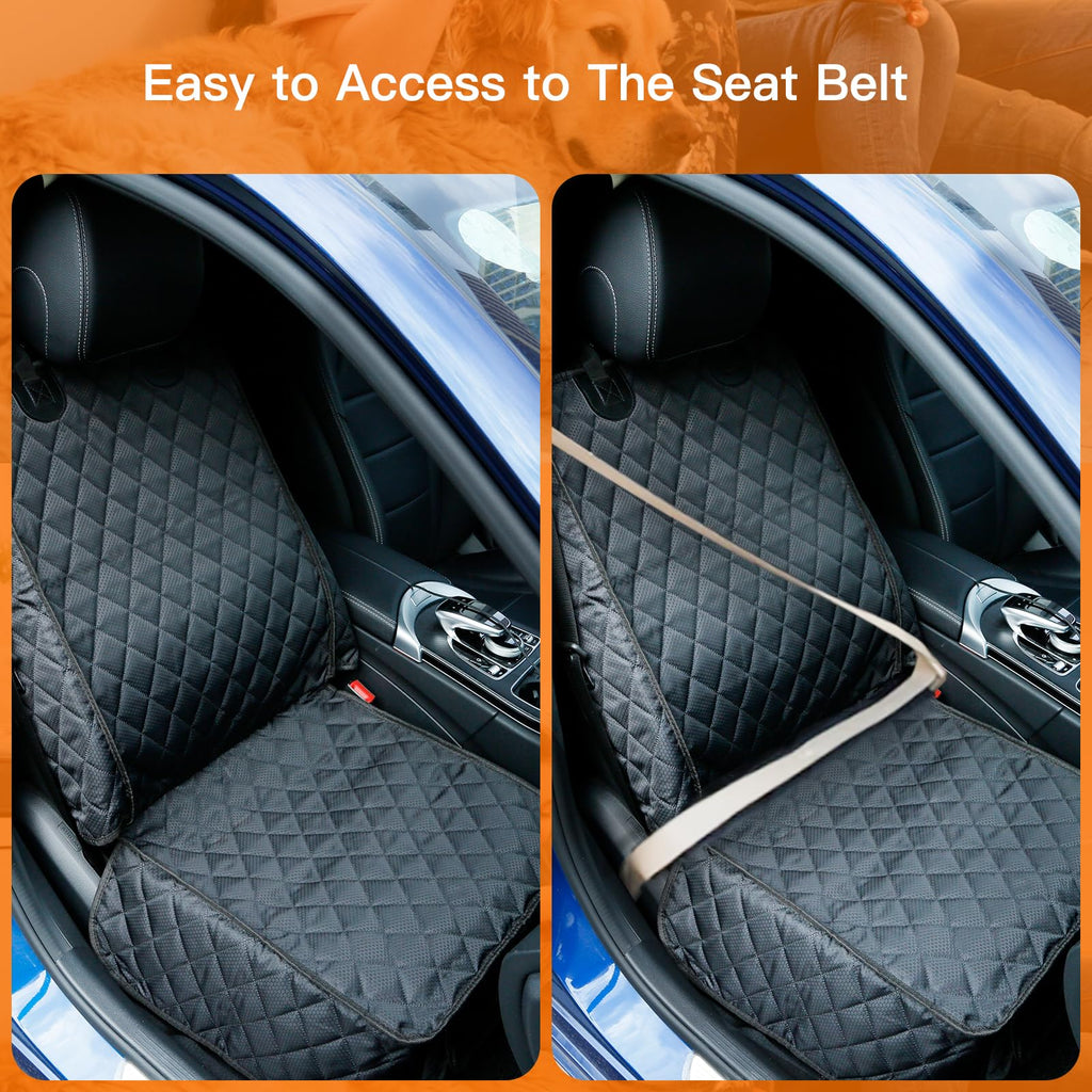 PETICON Waterproof Front Seat Car Cover 2 Pack, Full Protection