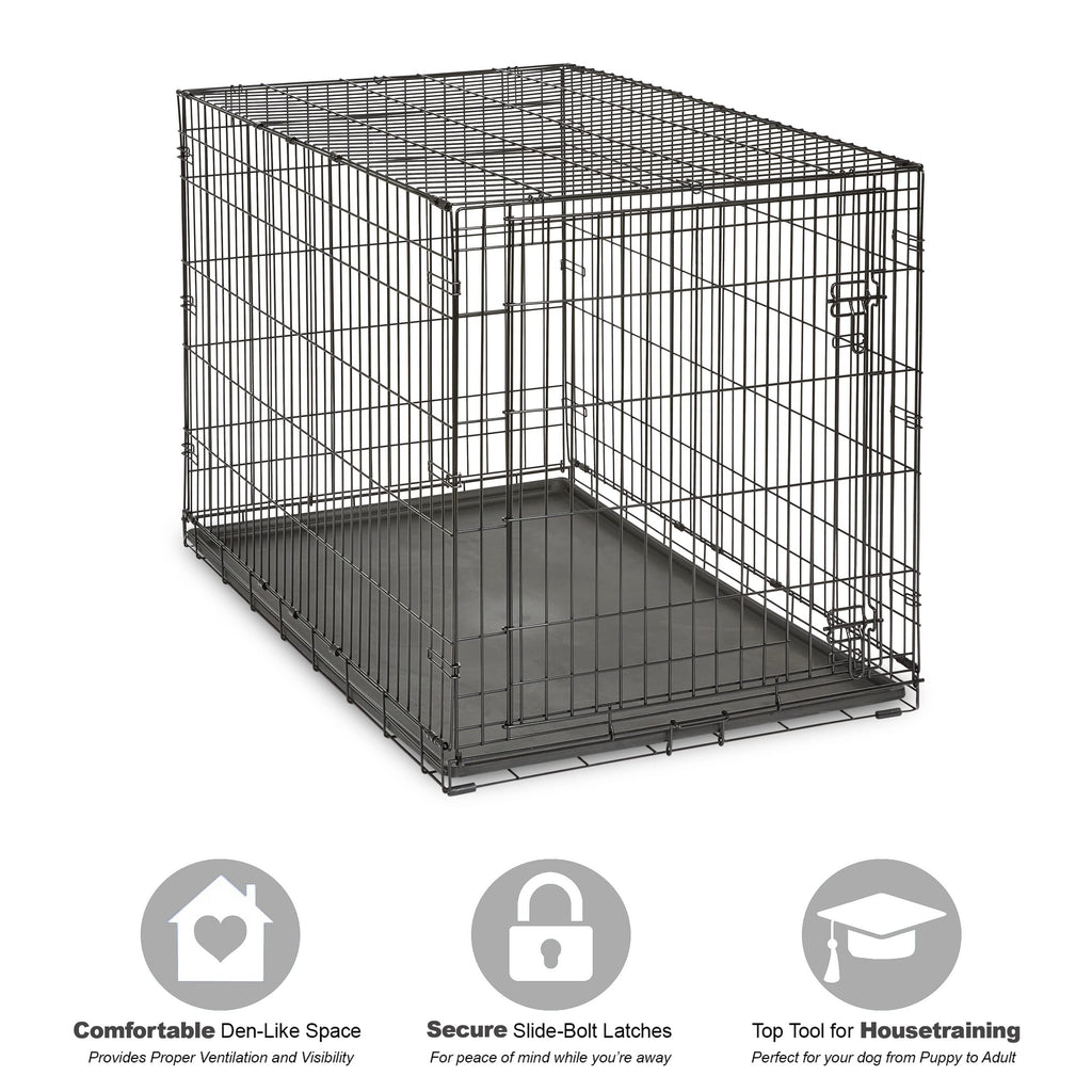 New World by Midwest 48-Inch Single Door Crate, XL Breeds, 90-110 lbs