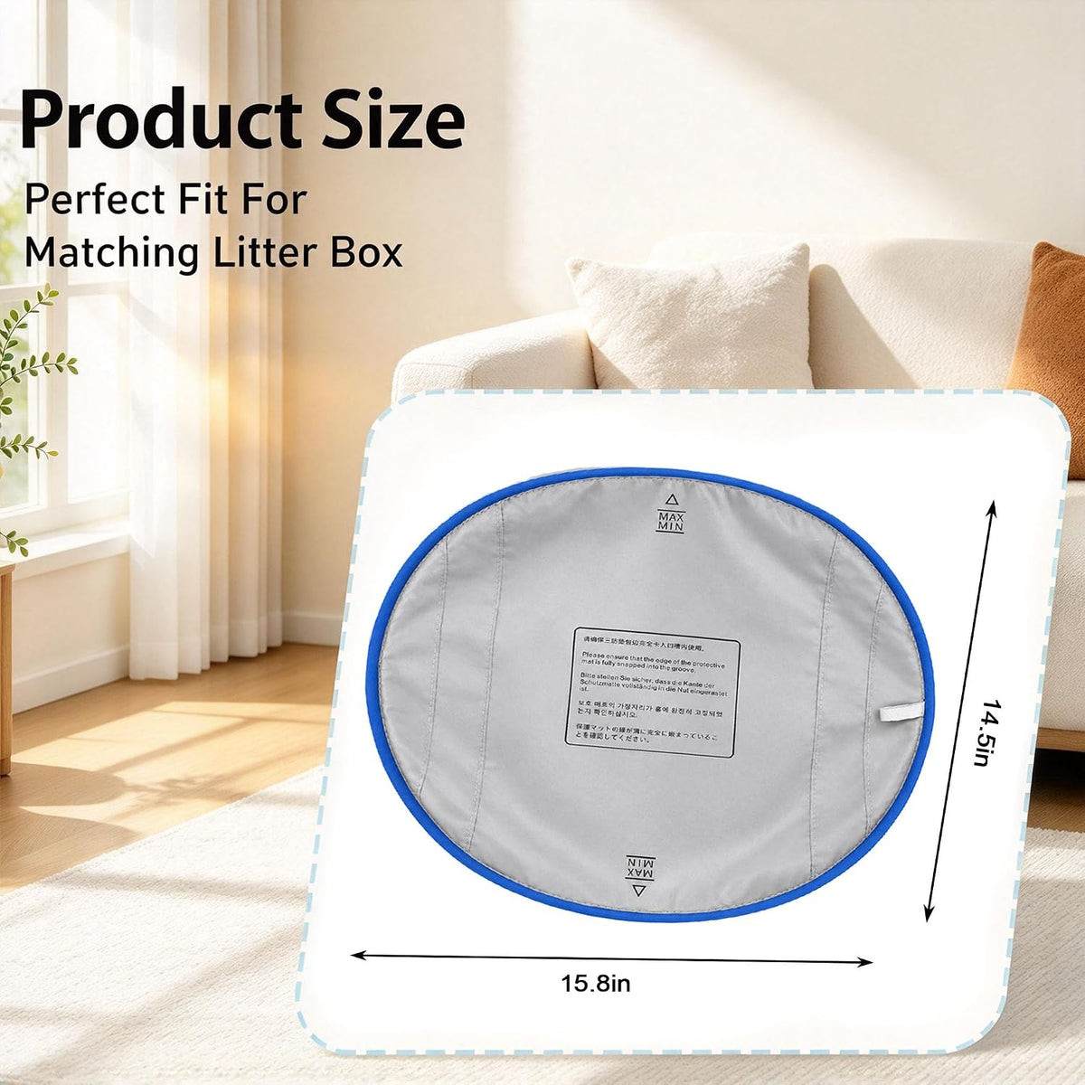 Waterproof Pads for PARUUNTYS/KITPLUS Open Top Self Cleaning Litter Box, Liner Replacement for Hazrela Automatic Litter 