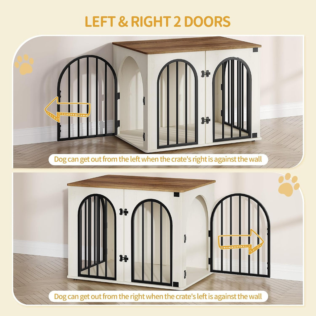 Hzuaneri 31.5 in Dog Crate Furniture,Dog Kennel Indoor for Small/Medium Dog