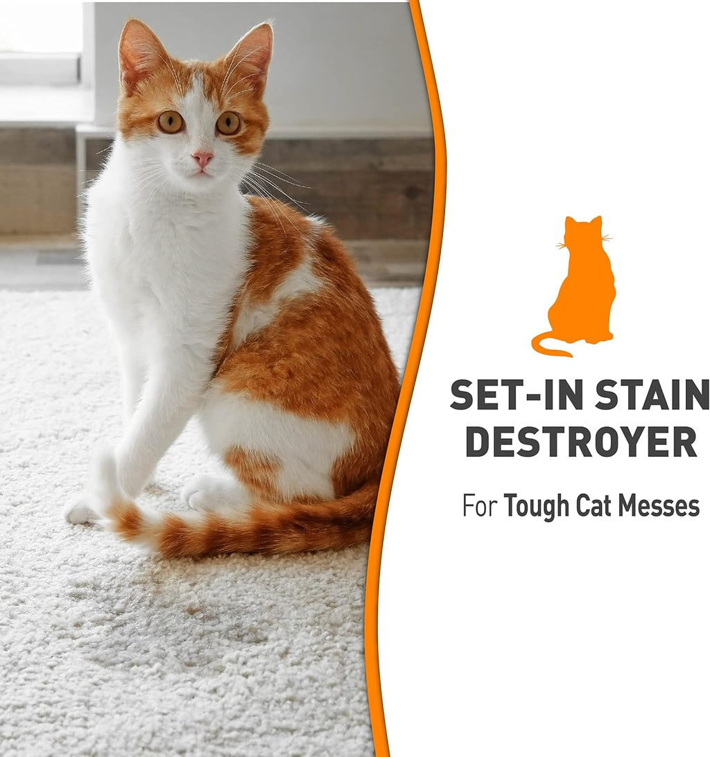 Nature's Miracle Oxy Set-In Stain Destroyer, Cat Odor Control, 1 gal