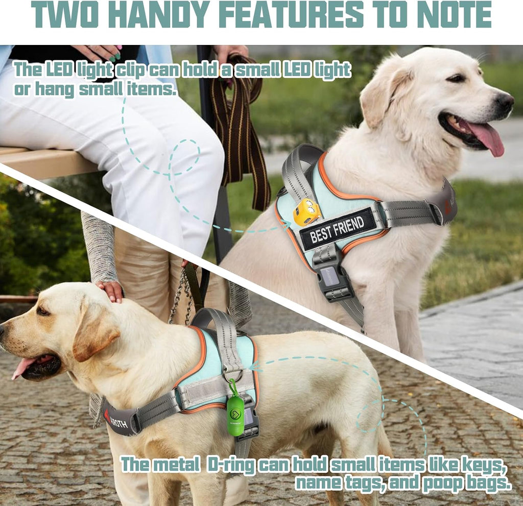 AUROTH Dog Harness for Large Dogs No Pull Tactical Harness and Leash Set