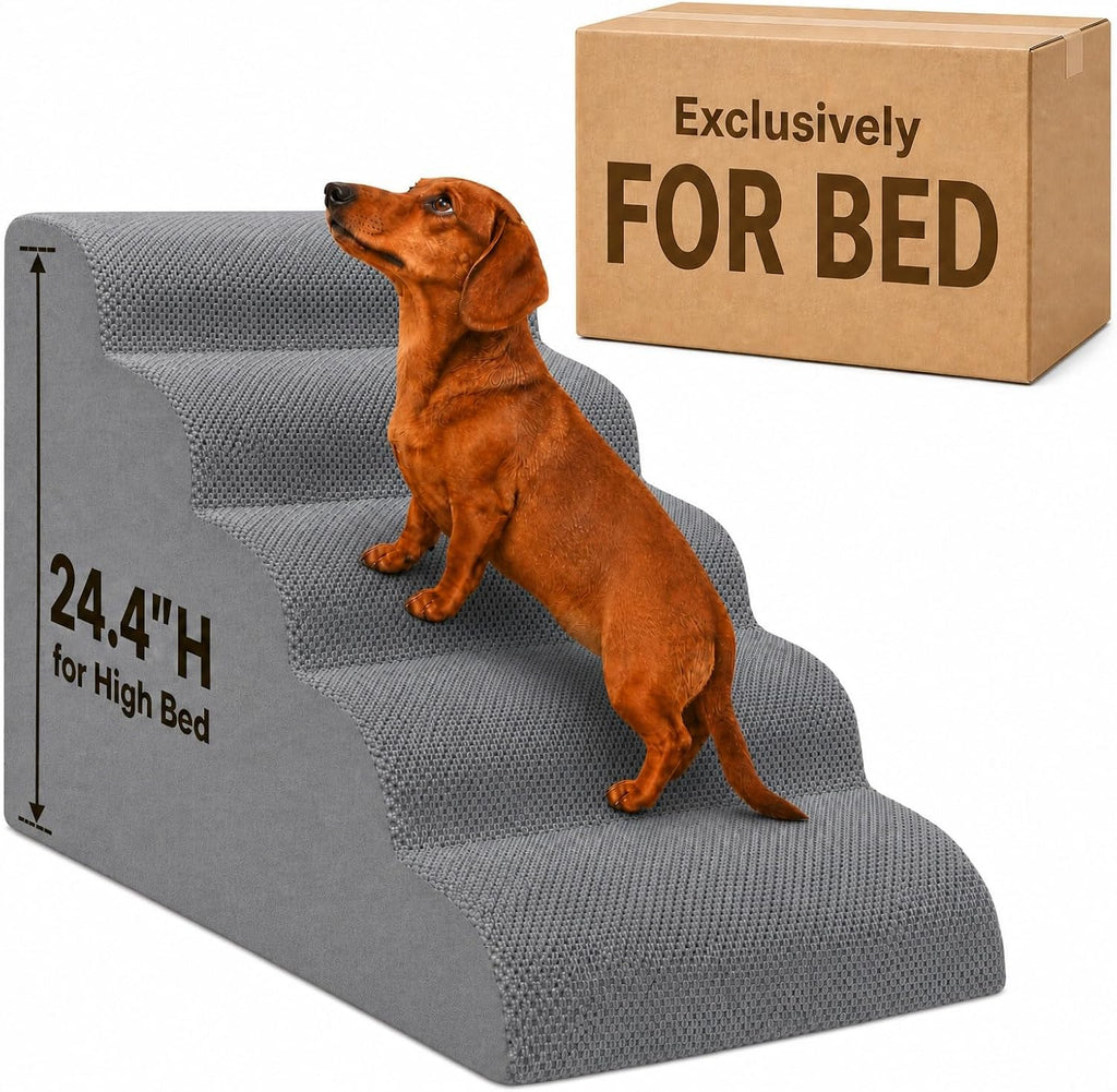 36" Extra Wide Dog Stairs for Large Dogs,Dog Ramp for Couch,3-Step