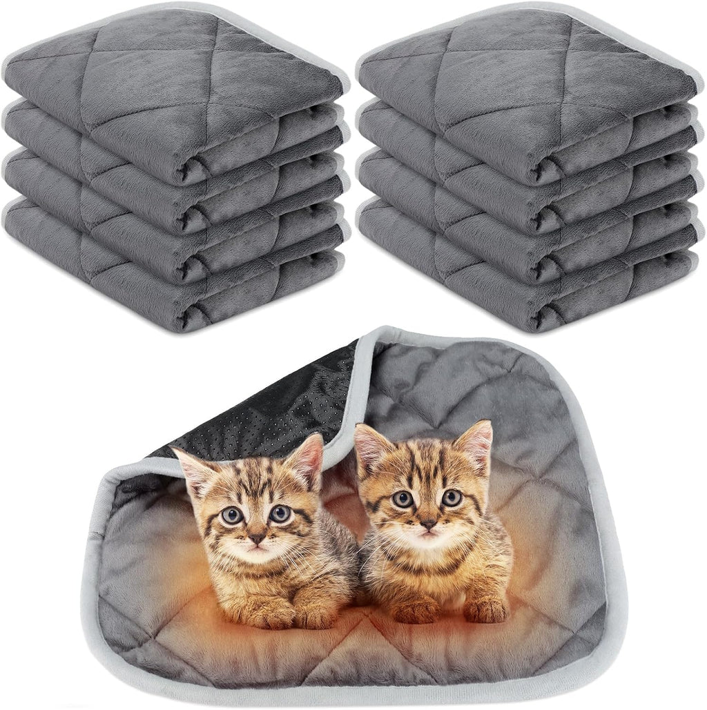 8 Pack Self Heating Cat Mat, Mixing Color, 16 x 20 Inch