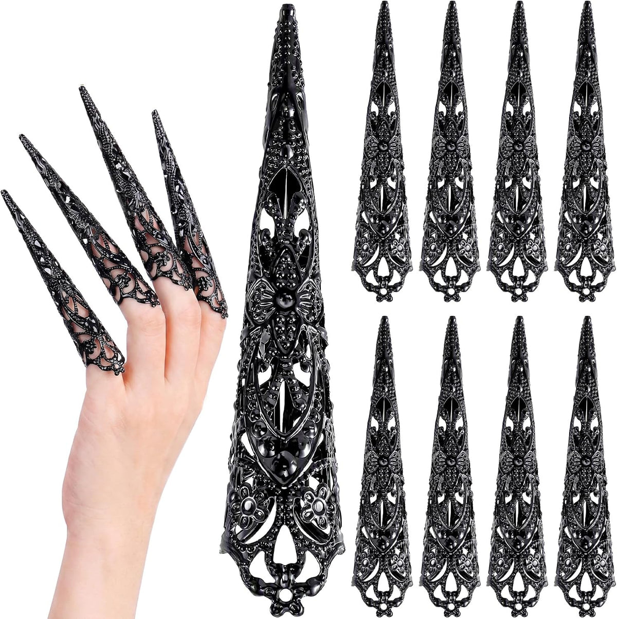 ANCIRS Finger Nail Tip Claw Rings