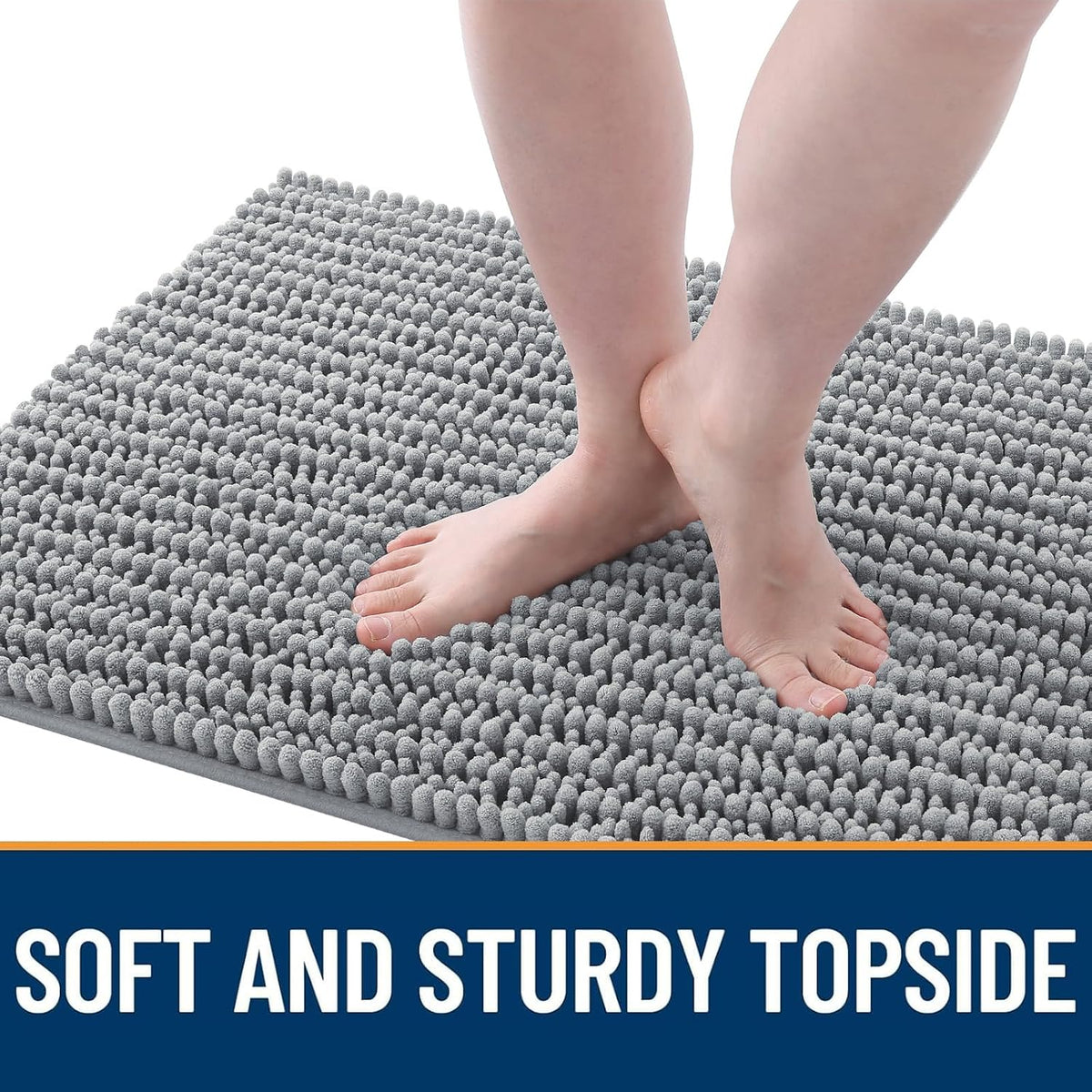 OLANLY Dog Door Mat for Muddy Paws 30x20, Ultra-Absorbent Chenille Mud Mat