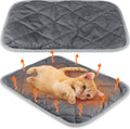 2 Pack Self Warming Cat Bed Thermal Pet Mat, Gray, 16 x 20 Inches