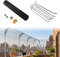Cat Fence Outdoor Barrier 10m/33FT Anti-Climbing Curved Fence Topper