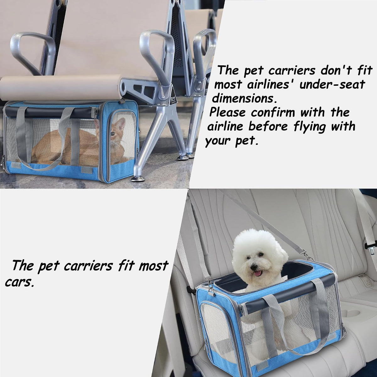 Large Cat Carriers Dog Soft Sided Carriers Cat Soft Sided Carriers Airline Approved Kitten Carrier Reptile Carrier Squir