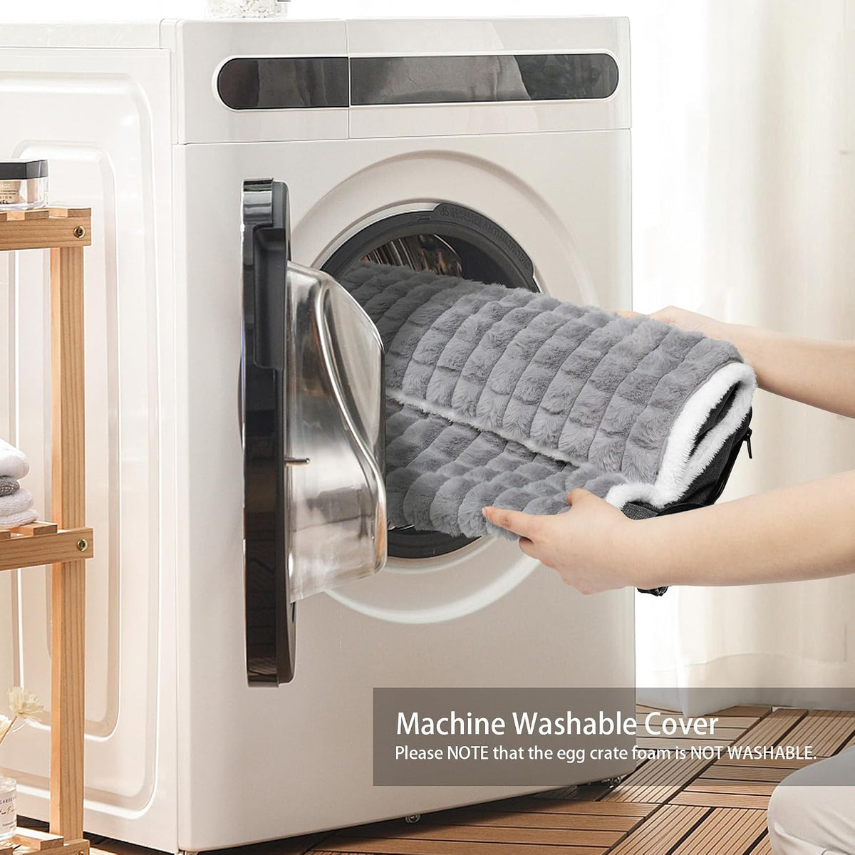 Orthopedic Large Dog Bed Pillow Soft Pet Sofa Bed 36''X24'' Grey