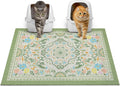 Glittme Cat Litter Mat 33"x22" Non-Slip Washable Trapping Mat for Cats