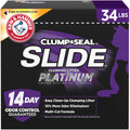 ARM & HAMMER Slide Platinum Easy Clean-Up Clumping Cat Litter, 34 lbs