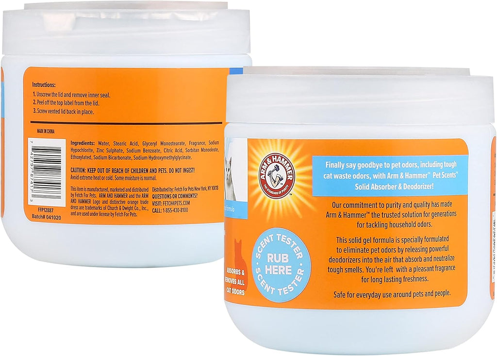 Arm & Hammer Pet Scents, Odor Eliminator Gel, Fresh Breeze, 15 oz