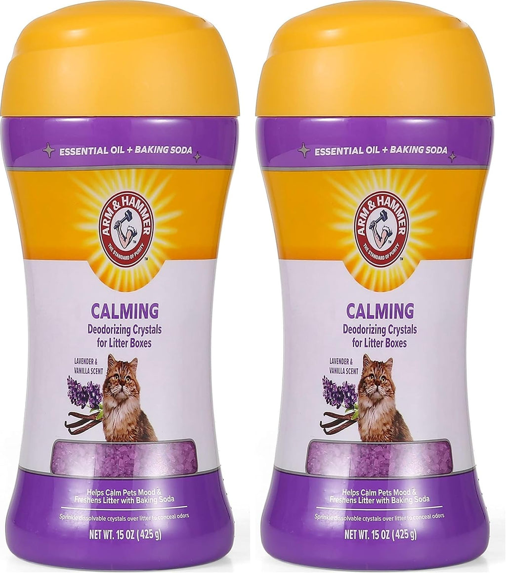 Arm & Hammer - Cat Litter Deodorizer, Lavender Vanilla Crystals, 15 oz