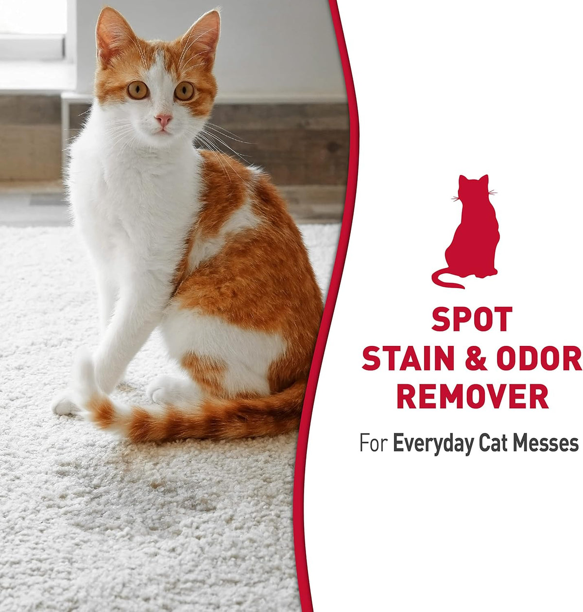 Nature's Miracle Cat Stain and Odor Remover With New Odor Control Formula 32 Ounce Spray