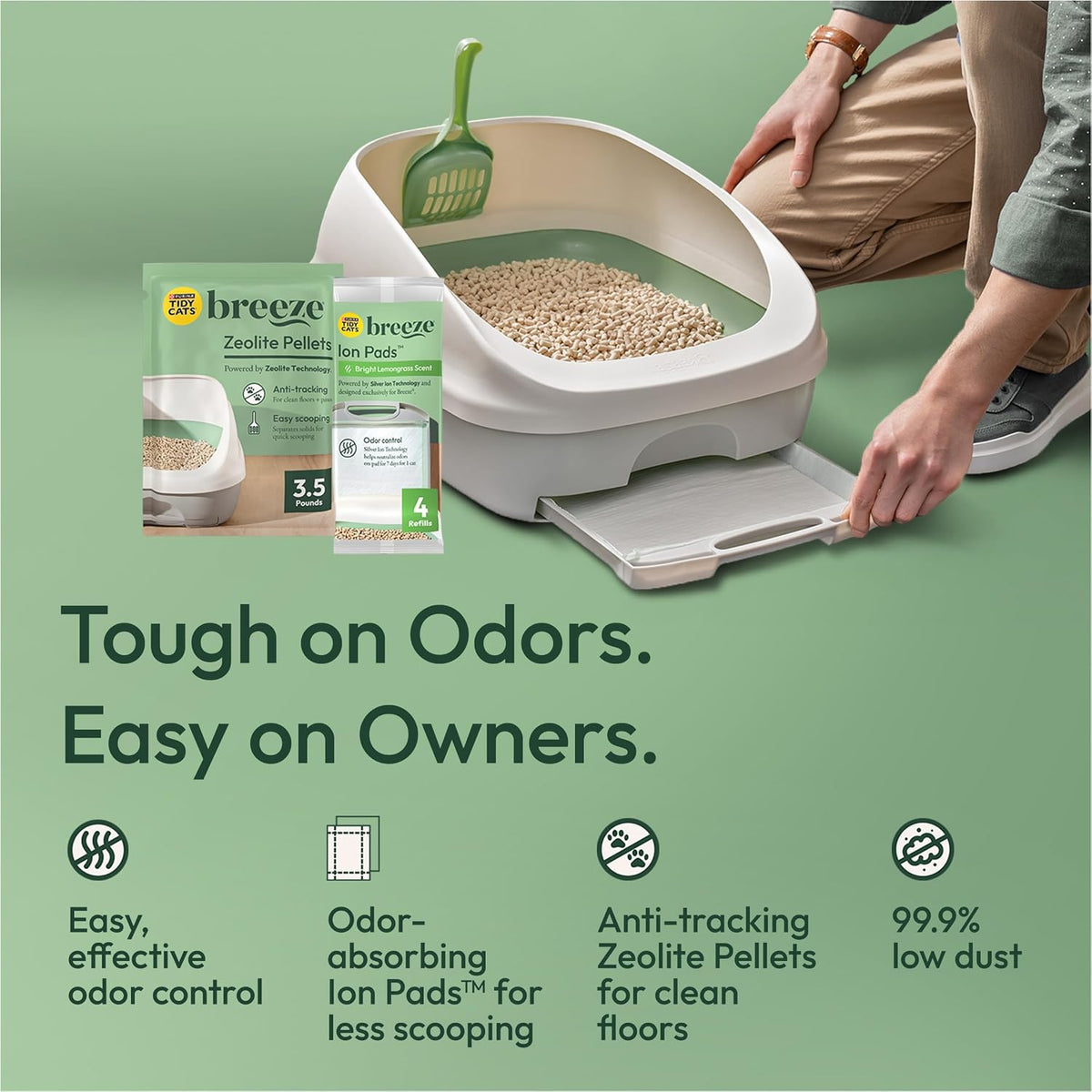 Purina Tidy Cats Breeze Cat Litter System Pad Refills - 10 ct Pouch