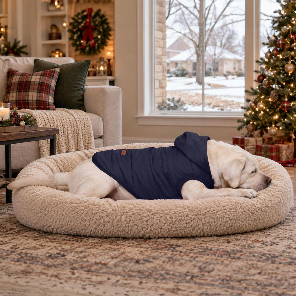 Vecomfy Warm Dog Coats with Hoodie,Winter Dog Jackets for Small Dogs
