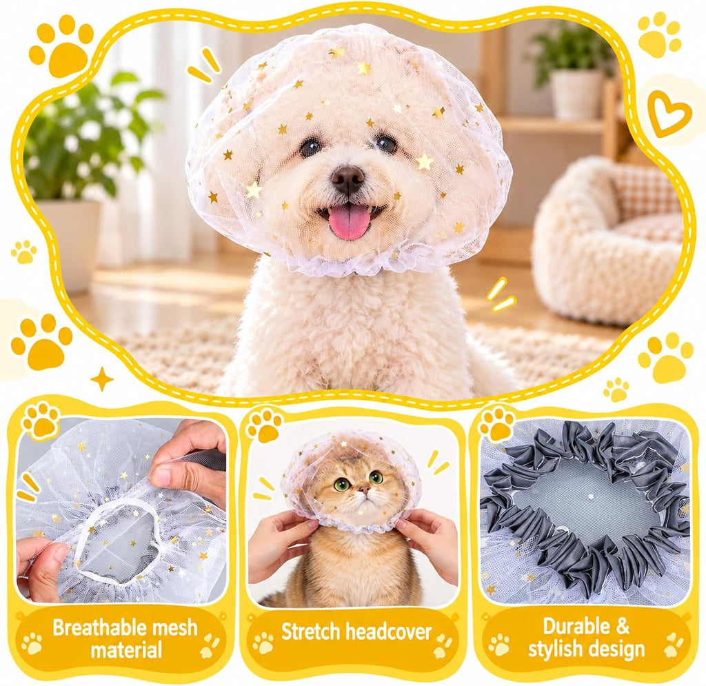 5 Pcs Dog Face Net, Anti Scavenging Pet Face Guard Dog Faces Cover