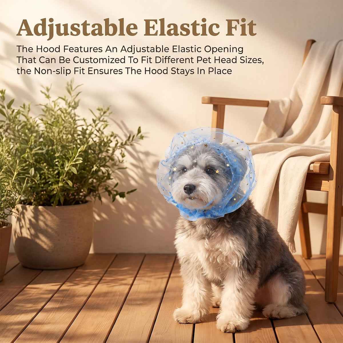 Lndip 8 Pcs Adjustable Dog Face net Breathable Anti Scavenging Mesh Muzzle