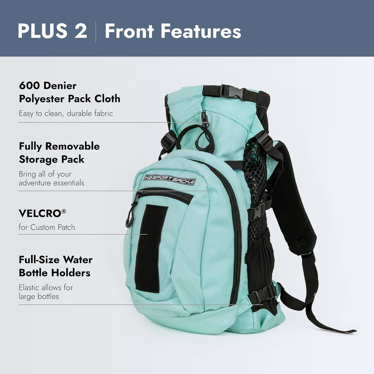 K9 Sport Sack Plus 2 - Large, Summer Mint