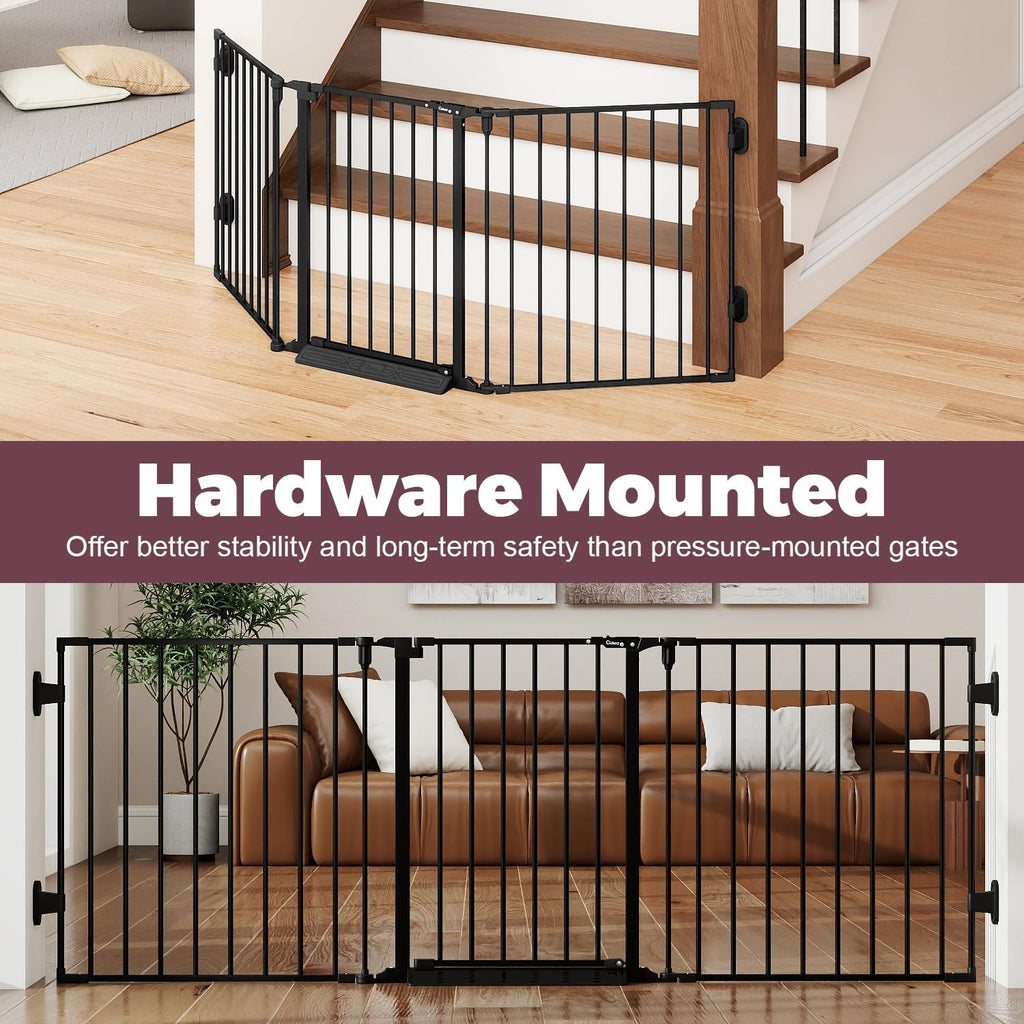 29.4-78" Extra Wide Baby Gate, Long Dog Gates Indoor for Stairs