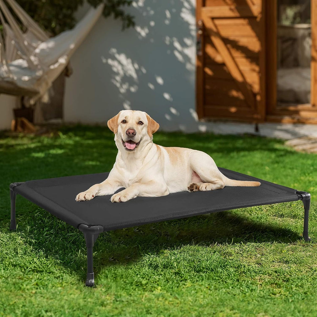 Veehoo Outdoor Elevated Dog Bed Large Sized Dogs, Cooling Raised Dog Cots