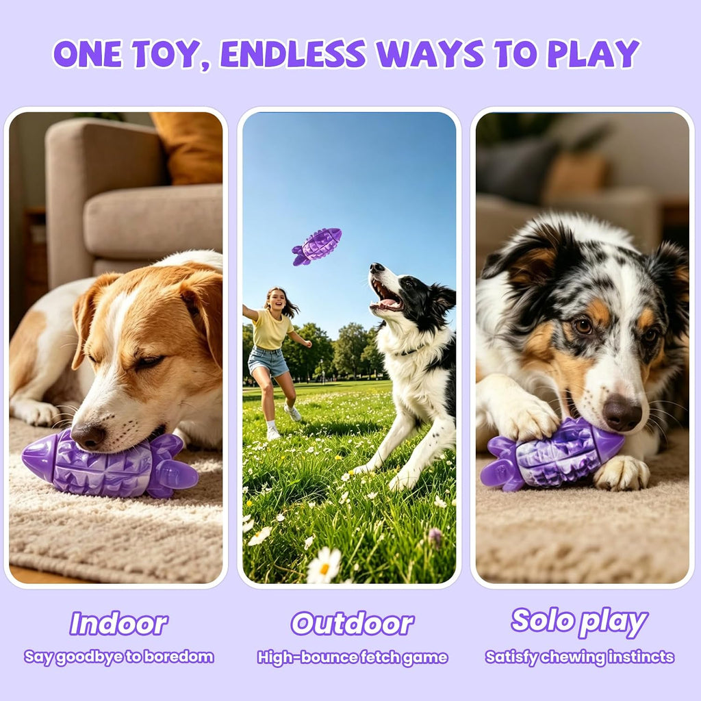 YINEYA Tough Dog Toys for Aggressive Chewers, Dog Chew Toys, Purple