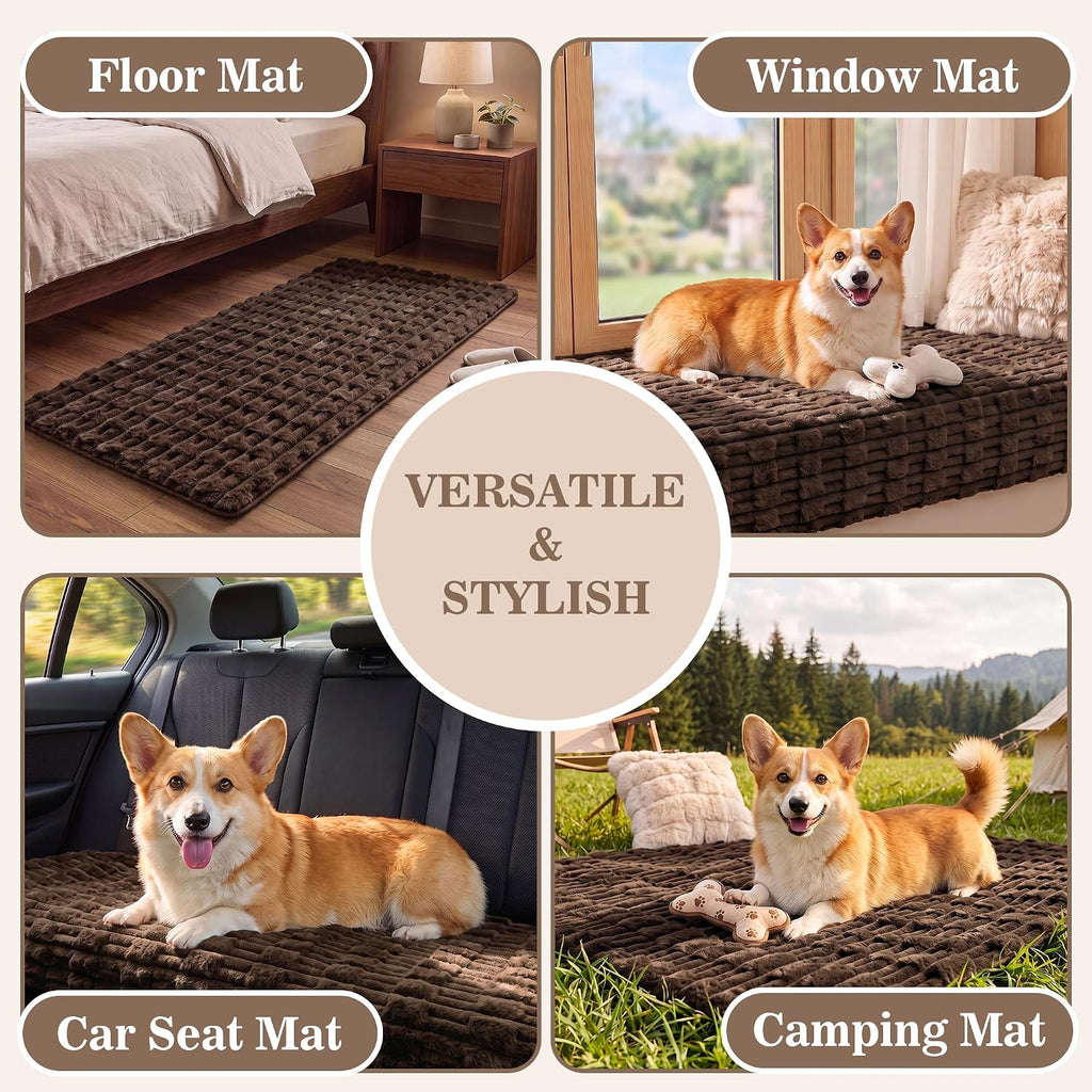 MYSKY HOME Waterproof Couch Covers for Dogs Washable, Chocolate, 35"x71"