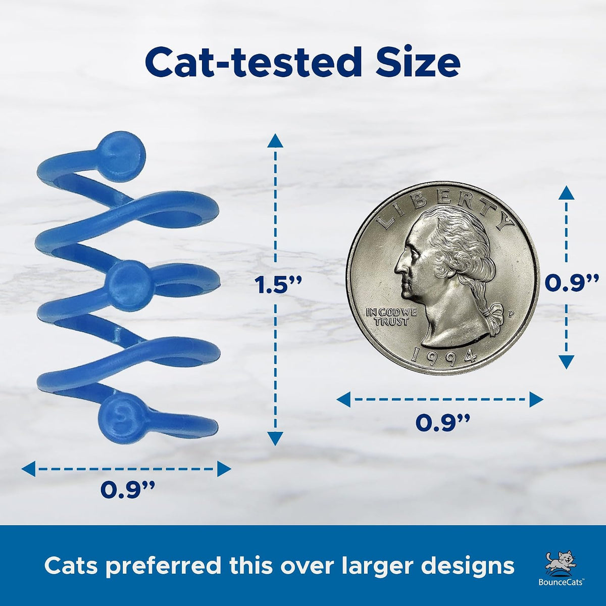 4 Pack Cat Spring Toys for Indoor Cats and Kittens, Made in USA