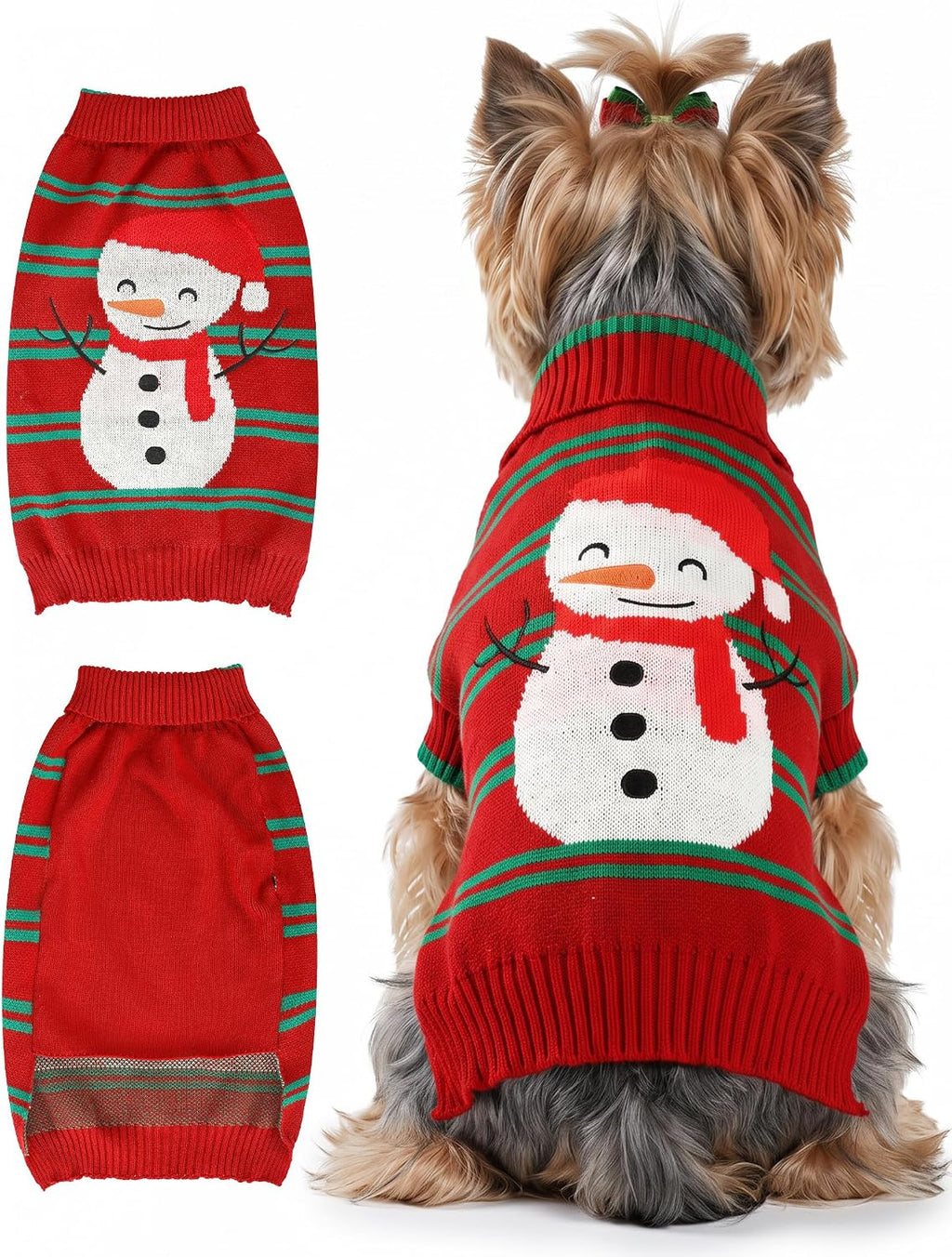Christmas Dog Sweaters for Small Medium Large Dogs and Cats,Pet Soft Warm Holiday Outfit Girl & Boy,Pup Winter Clothes T